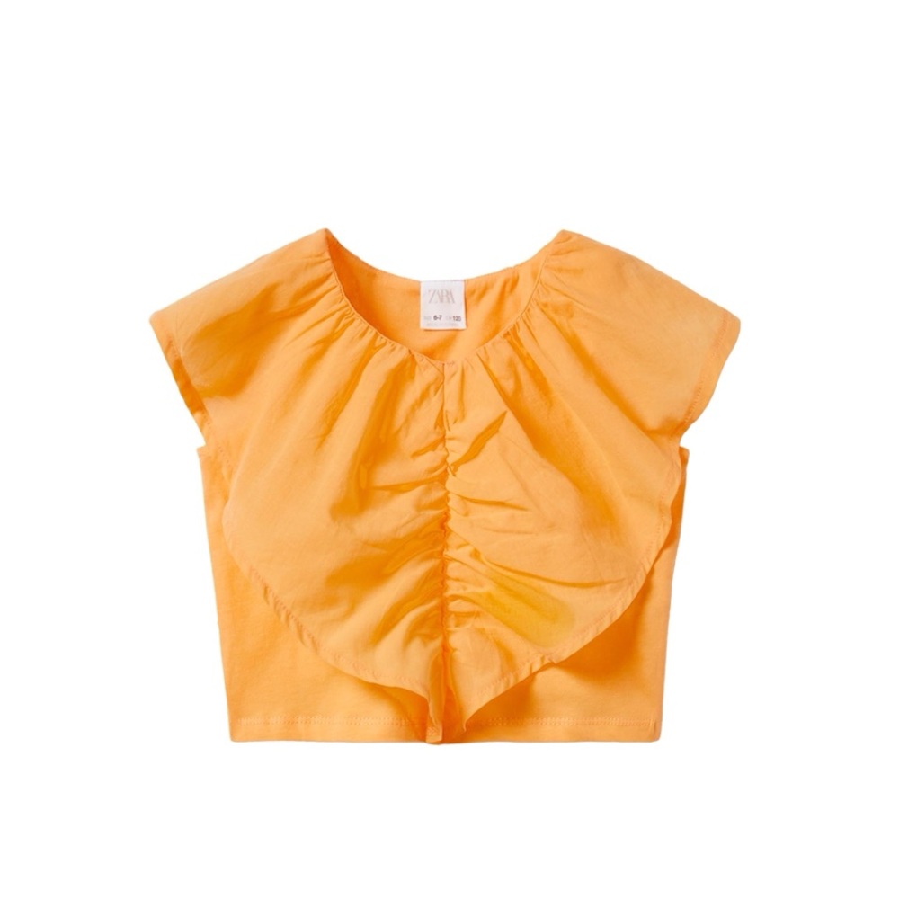 Zara RUFFLED TOP - Picture 5 of 5